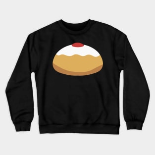 Hanukkah holiday Sufganiyah flat design icon Crewneck Sweatshirt